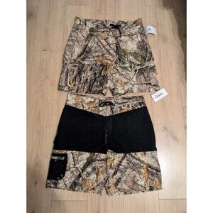 Lot of Two Cabela's Size 38 Bay Rapids Board Shorts Zonz Woodland Camo